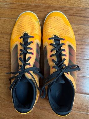 Adidas X 15.1 Court Indoor Soccer Shoes Solar Gold Pink AF4808 Men's Size 11.5